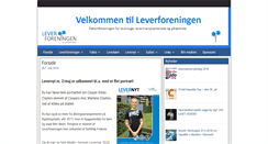 Desktop Screenshot of leverforeningen.dk